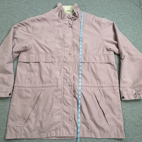 Cabelas Womens Lavender Windbreaker Jacket Vented Back High Neck Snap Zip XL Reg - Picture 12 of 16